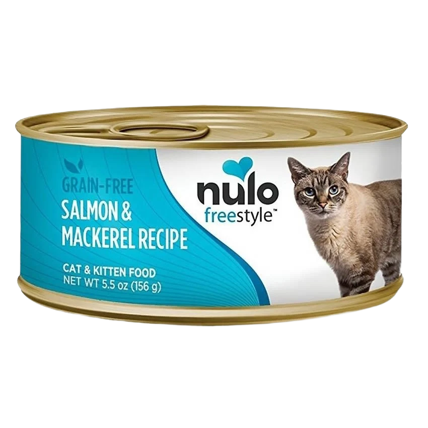 Crafted Nulo style Salmon Mackerel Canned Cat Food 5.5 oz. Modern
