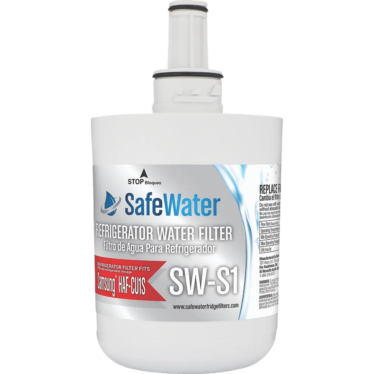Smart SafeWater SW-S1 Refrigerator and Icemaker Water Filter Traditional