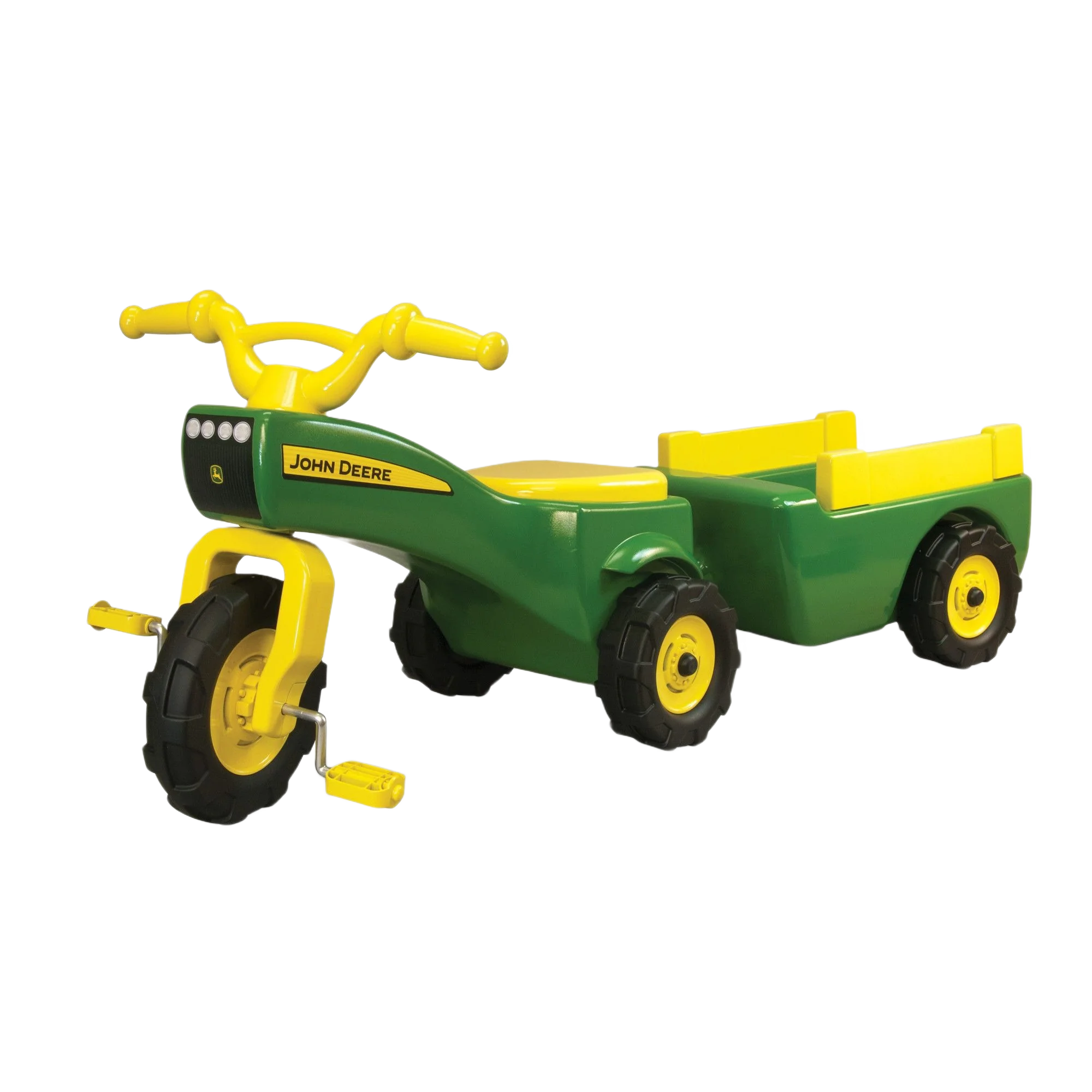 Soft TOMY John Deere Pedal Tractor and Wagon Ride-On Toy High-Grade