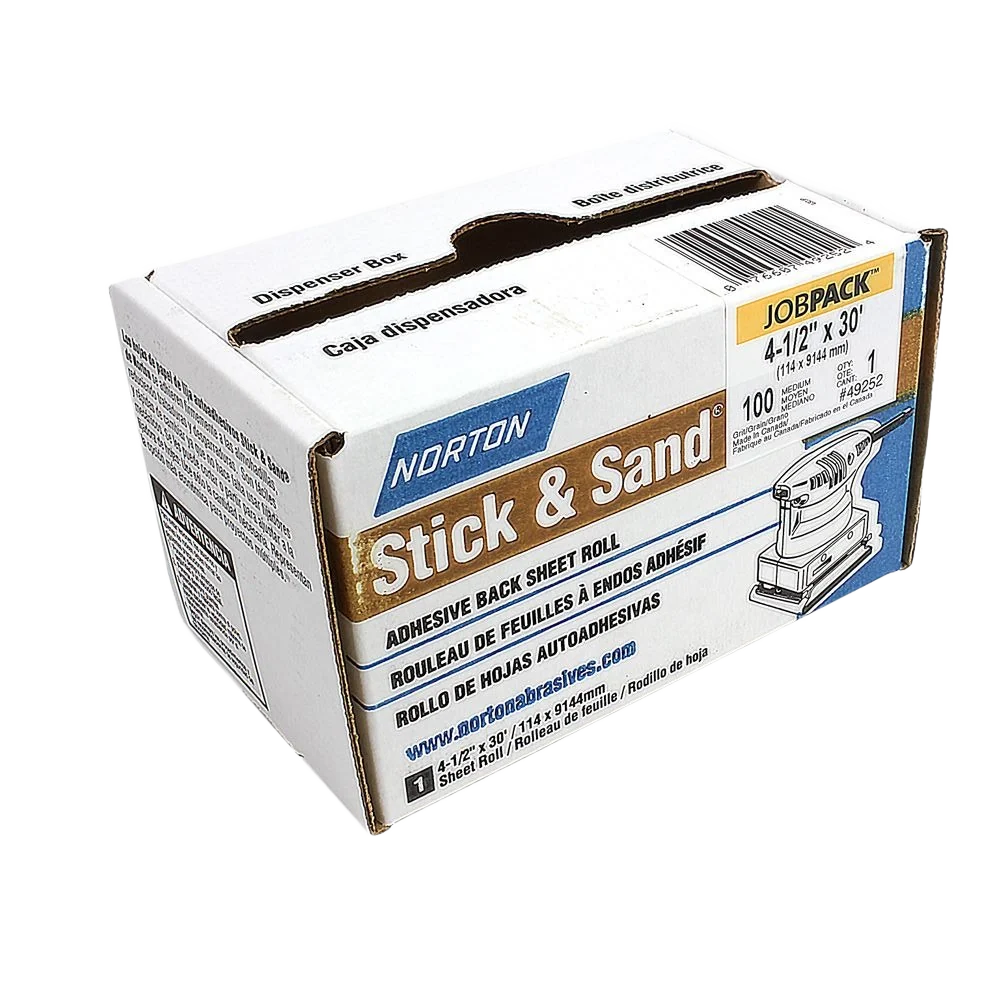 Smart Norton 4-1 2 x 10 yd. Sheet Roll 100-Grit Optimized