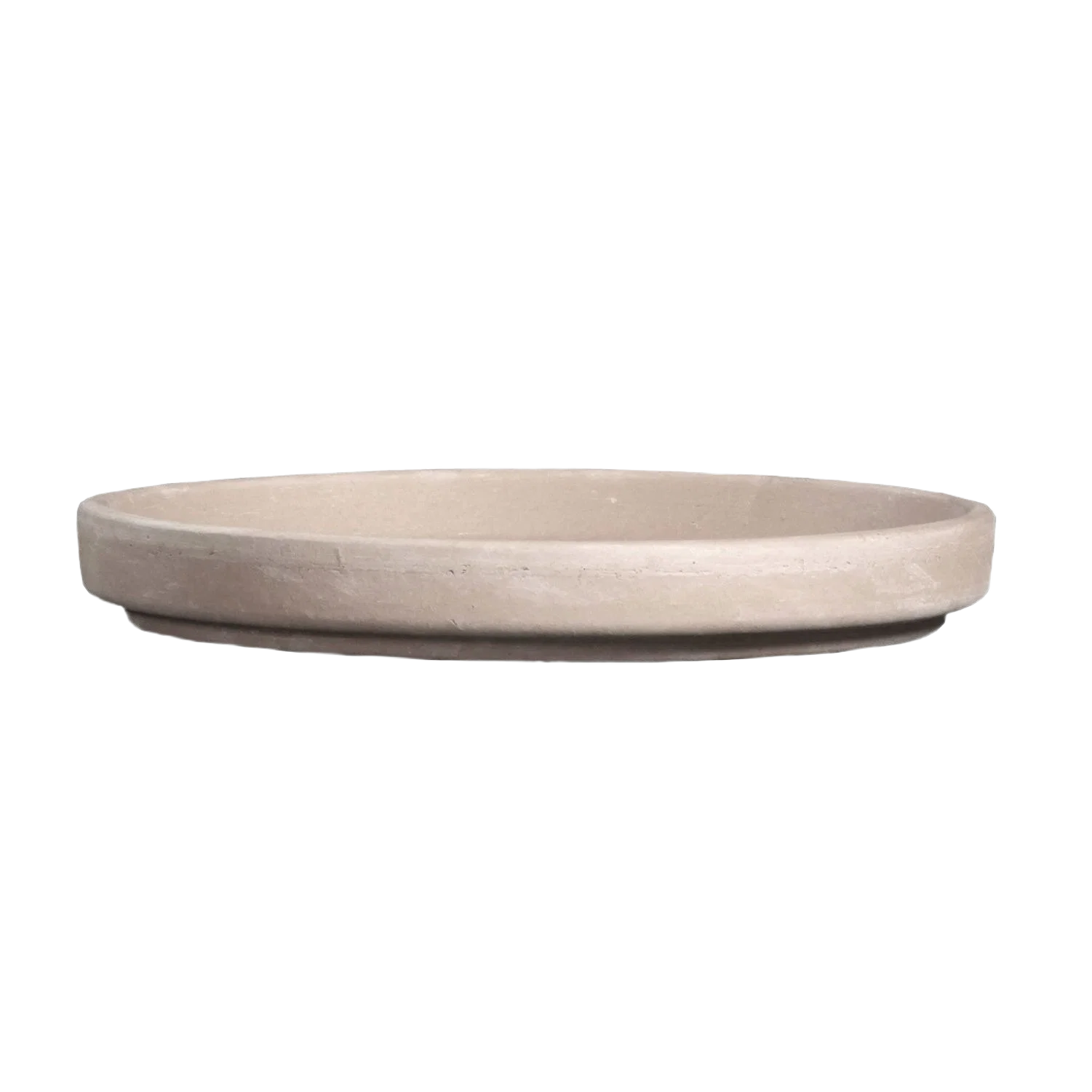 Fashionable Border Concepts Granite Clay Waterproof Saucer 10.25 in. Classic