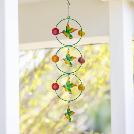 Flexible Evergreen Three Tiered Hummingbird Orbit Twirler 23 in. Practical