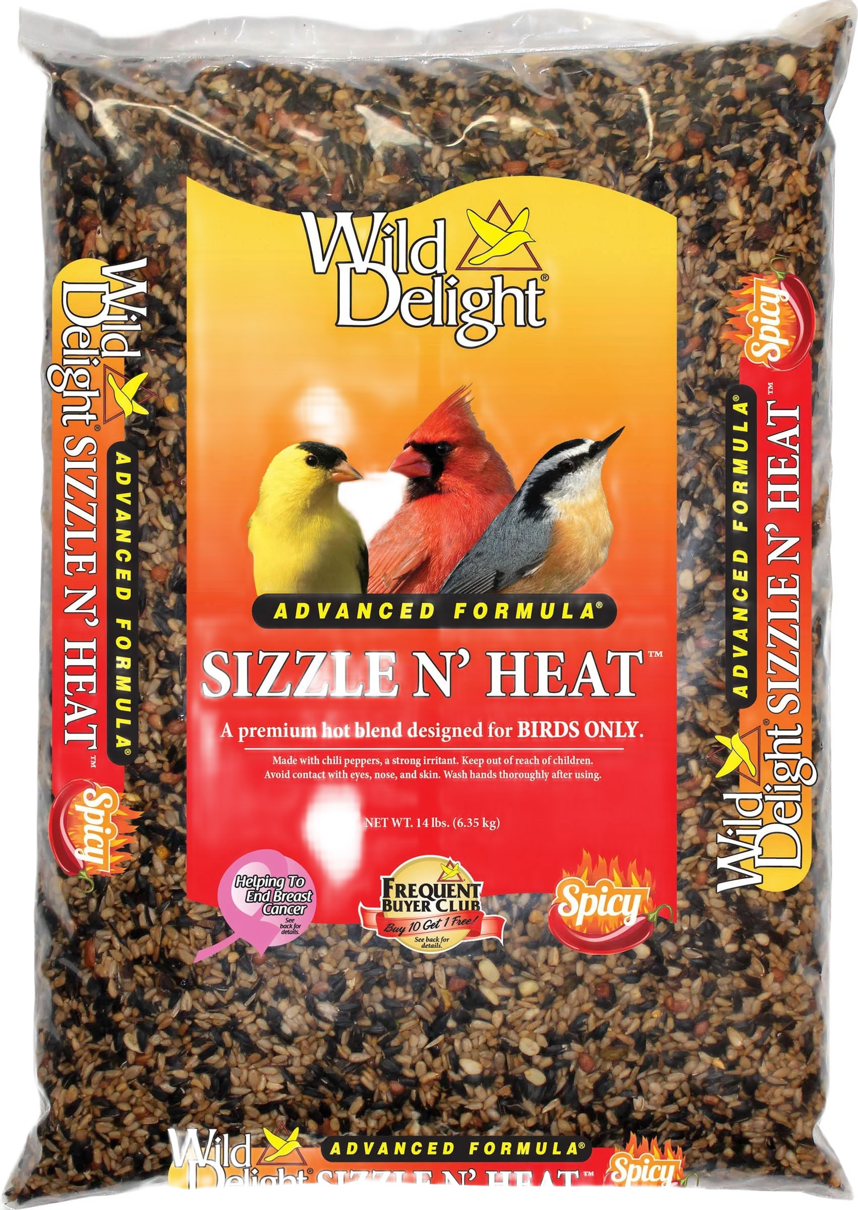 Recyclable Wild Delight Sizzle N Heat Bird Seed 14 lb. Classic