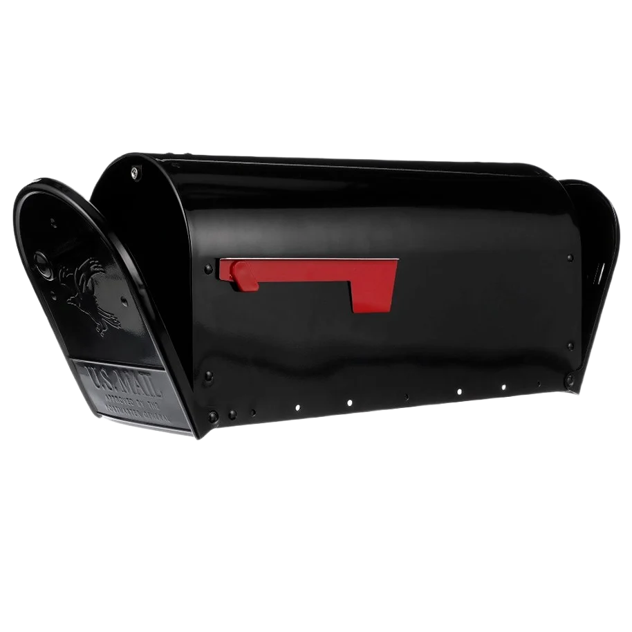 Certified Gibraltar Outback 2-Door Black Metal Mailbox Fashionable