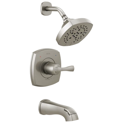 Organic Delta Stryke 14 Series Stainless Tub Shower Trim Solid