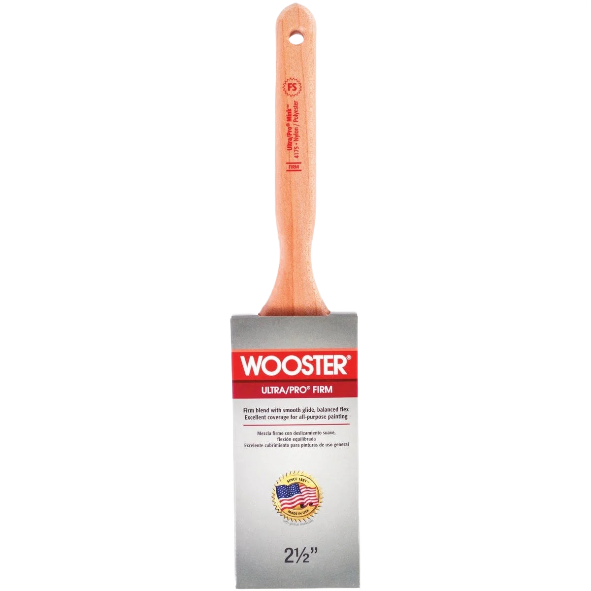Dependable Wooster Ultra Pro Firm Mink Flat Sash Paint Brush 2-1 2 in. Specialty