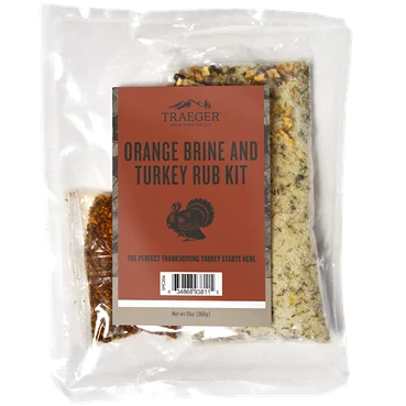 Certified Traeger Orange Brine and Turkey Rub Kit 13 oz. Traditional