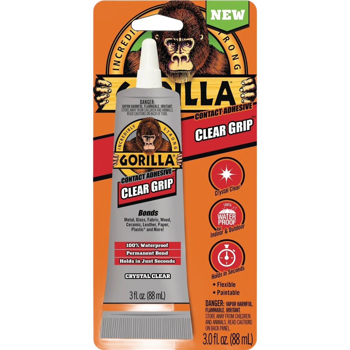 Proven Gorilla Clear Grip Multi-Purpose Adhesive 3 oz. Next-Generation