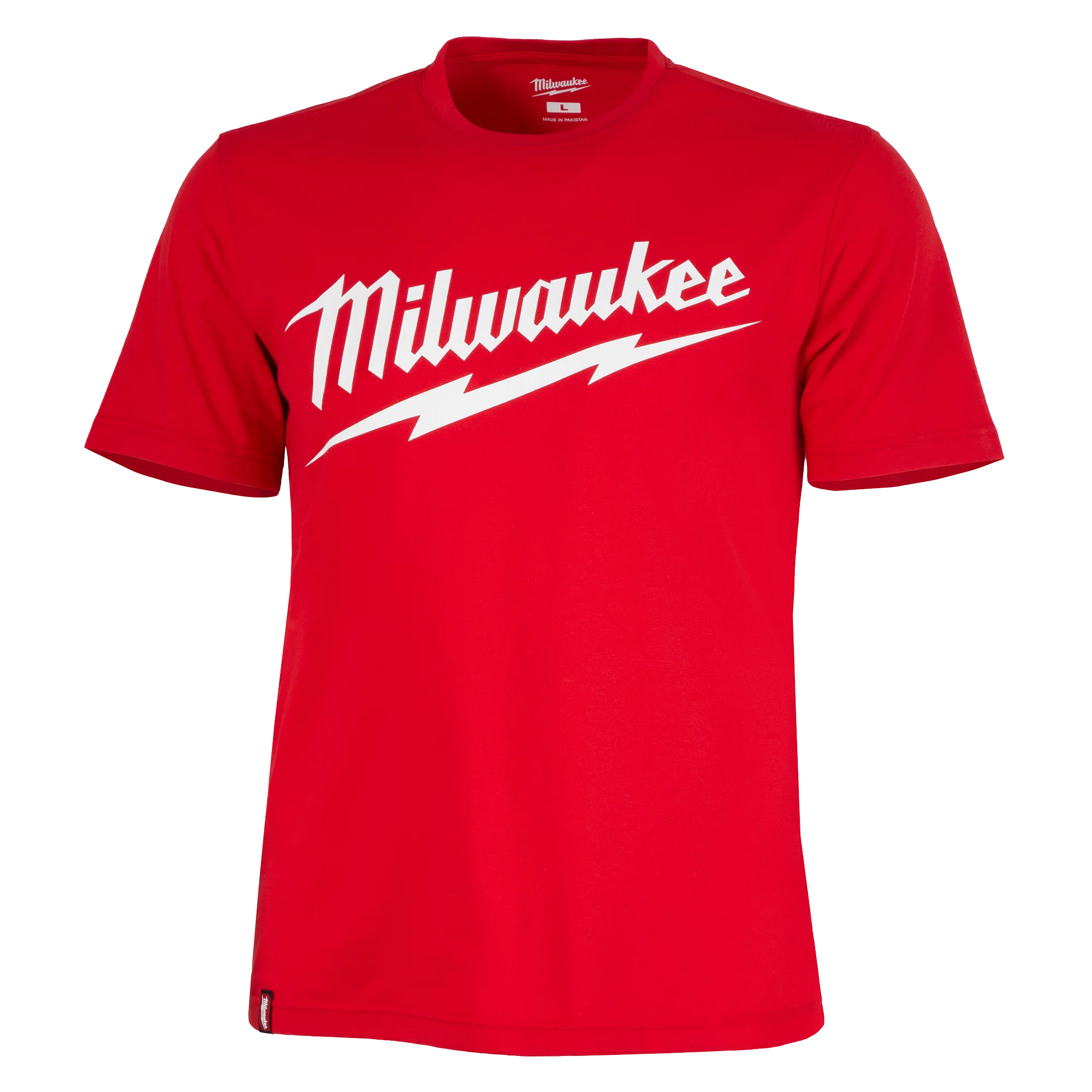 Sustainable Milwaukee Heavy Duty Tee – Short Sleeve Logo Red M Premium Material