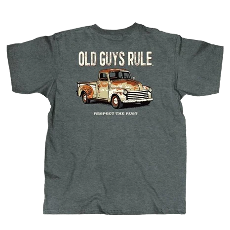 Sustainable Old Guys Rule Men’s Large Rusty Truck Shirt Top-Quality