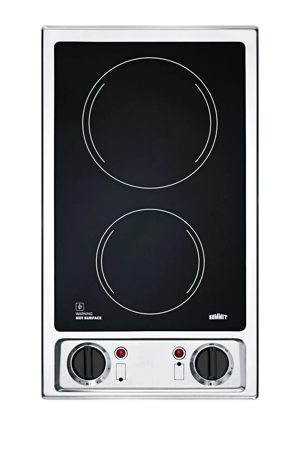 Traditional 12 Wide 115V 2-Burner Radiant Cooktop Eco-Friendly