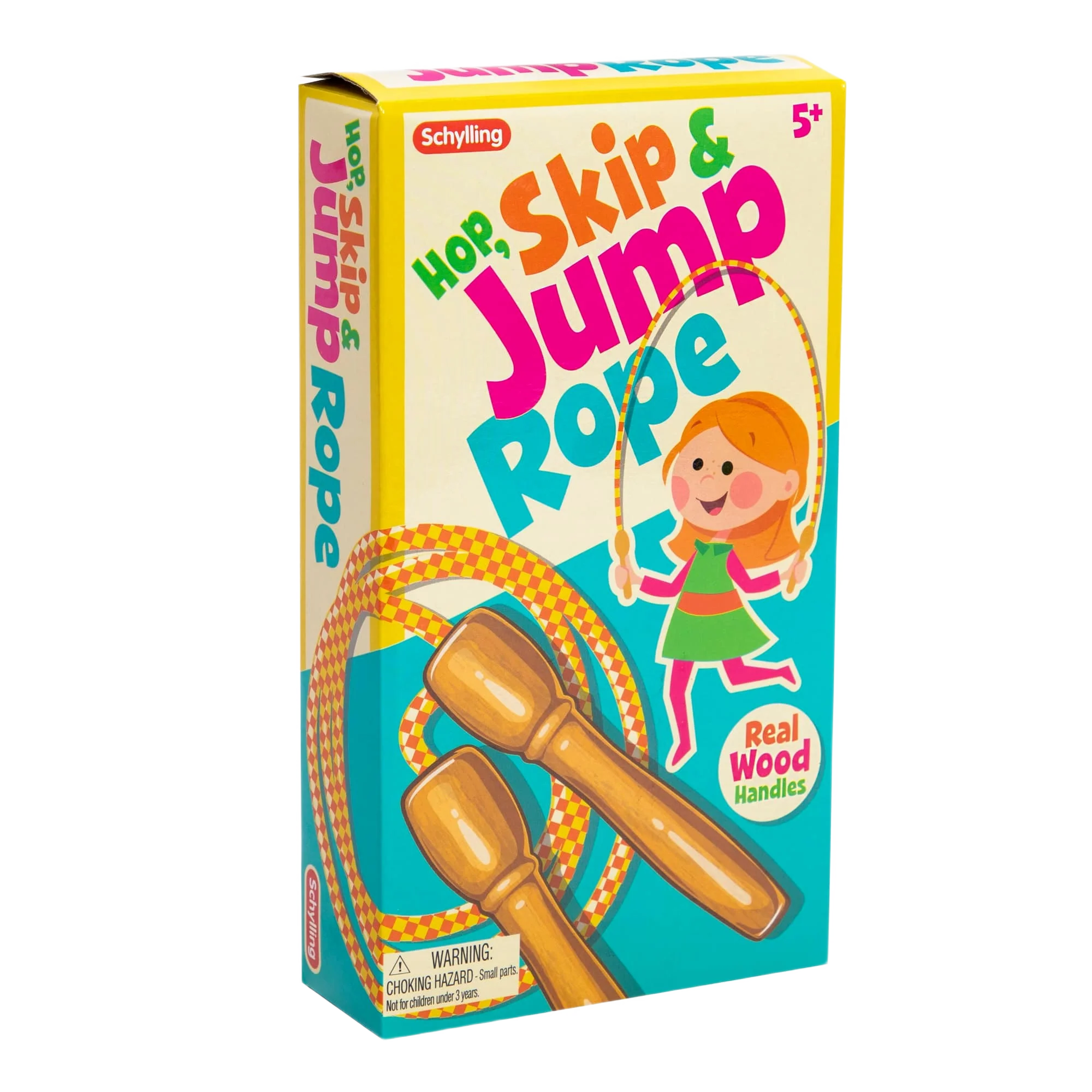 Detailed Schylling Wood Handle Jump Rope Reusable