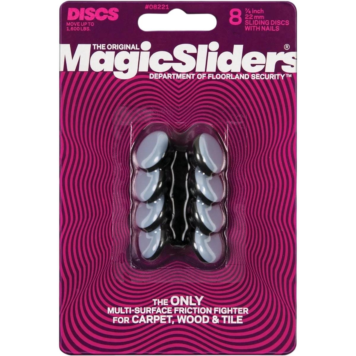 Clean Sliders 7 8 In. Round Nail on Furniture Glide 8-Pack High-Grade