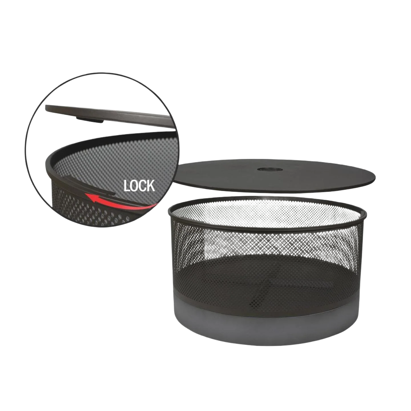 Exceptional Bond Lomita Round Steel Wood Fire Pit 30 in. Practical