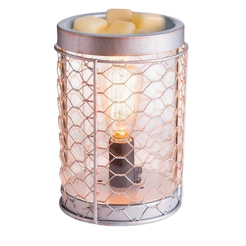 Fine Crafted Candle Warmers Chicken Wire Edison Bulb Illumination Candle Warmer Verified