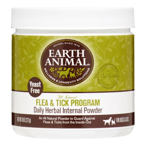 Classic Earth Animal Flea Tick Daily Herbal Internal Powder 8 oz. Modern