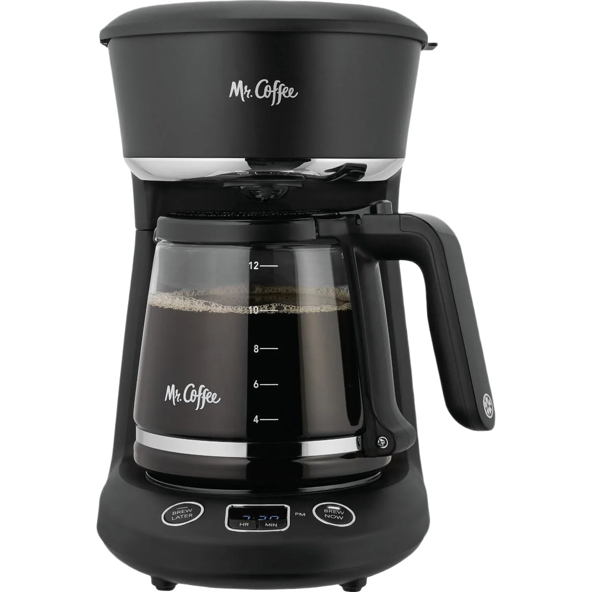 Refined Mr. Coffee Black 12 Cup Programmable Coffee Maker Smart