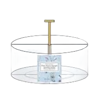 Sophisticated Maison de Base Clear Spinning Bath Organizer Consistent
