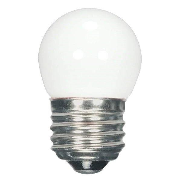 Secure Satco 1.2 Watt S11 LED White Medium Base Light Bulb Safe