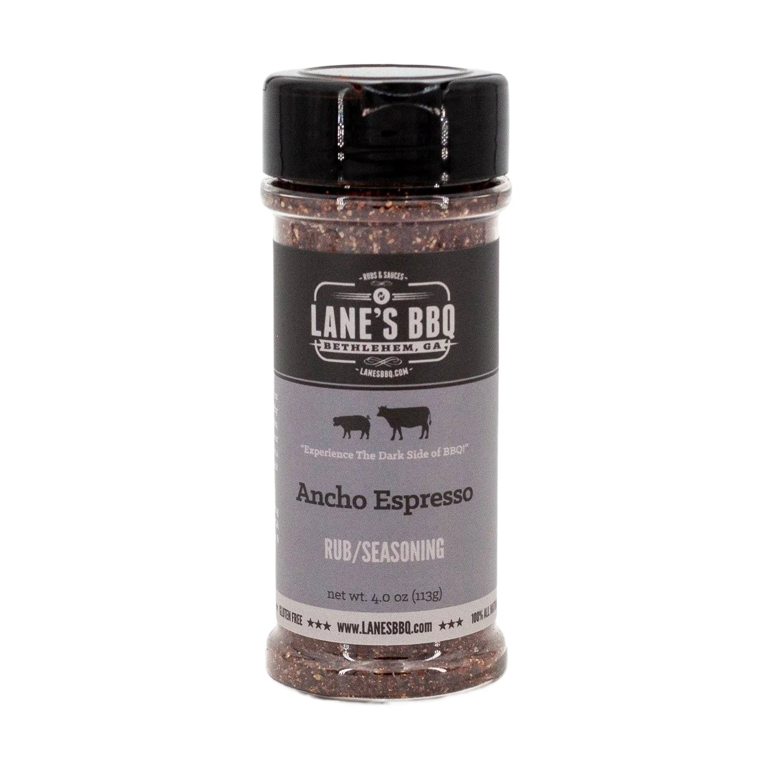Verified Lane’s Ancho Espresso BBQ Rub 4 oz. Minimalist