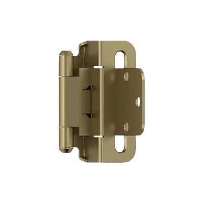 Soft Amerock 3 8 Inset Self-Closing Partial Wrap Golden Champagne Cabinet Hinge Specialty