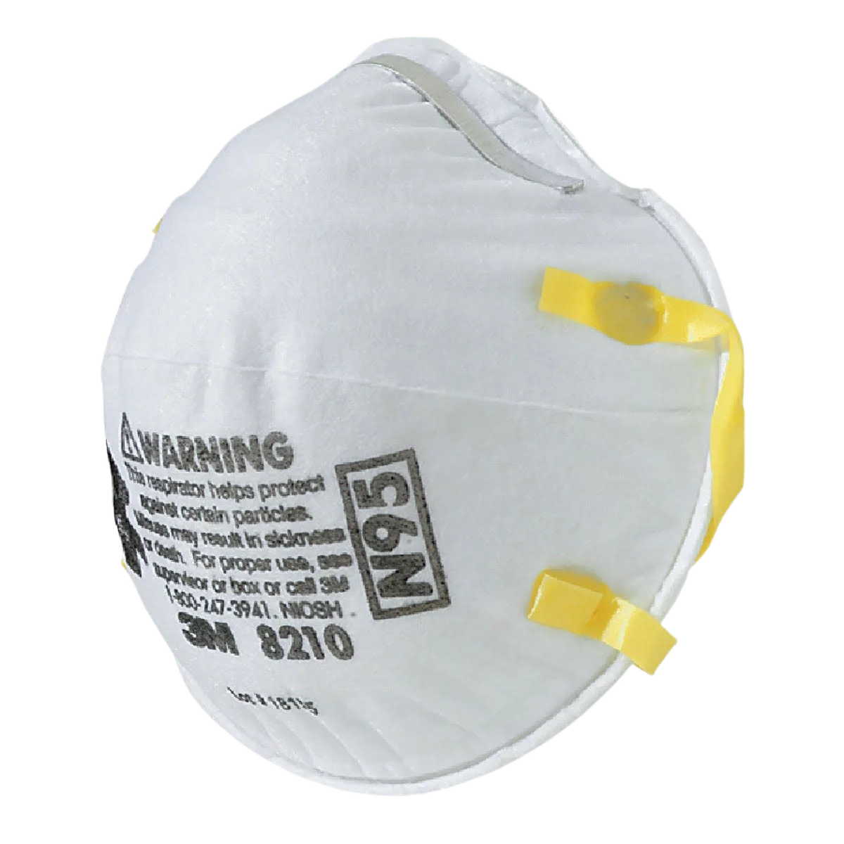 Pure 3M N95 Woodworking Sanding and Fiberglass Respirator 2-Pack Long-Lasting