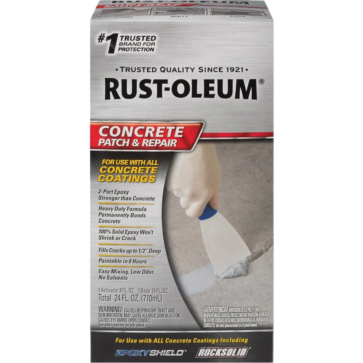 Durable Rust-Oleum Concrete Patch Repair Kit Flexible