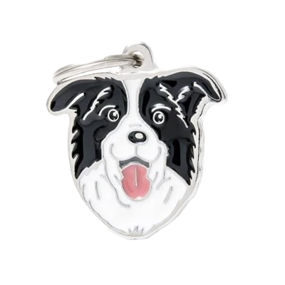 Soft MyFamily Border Collie Dog ID Tag Dependable