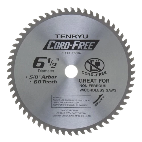 Exceptional Tenryu 6-1 2 in. 60 Th. Non-Ferrous Blade Safe