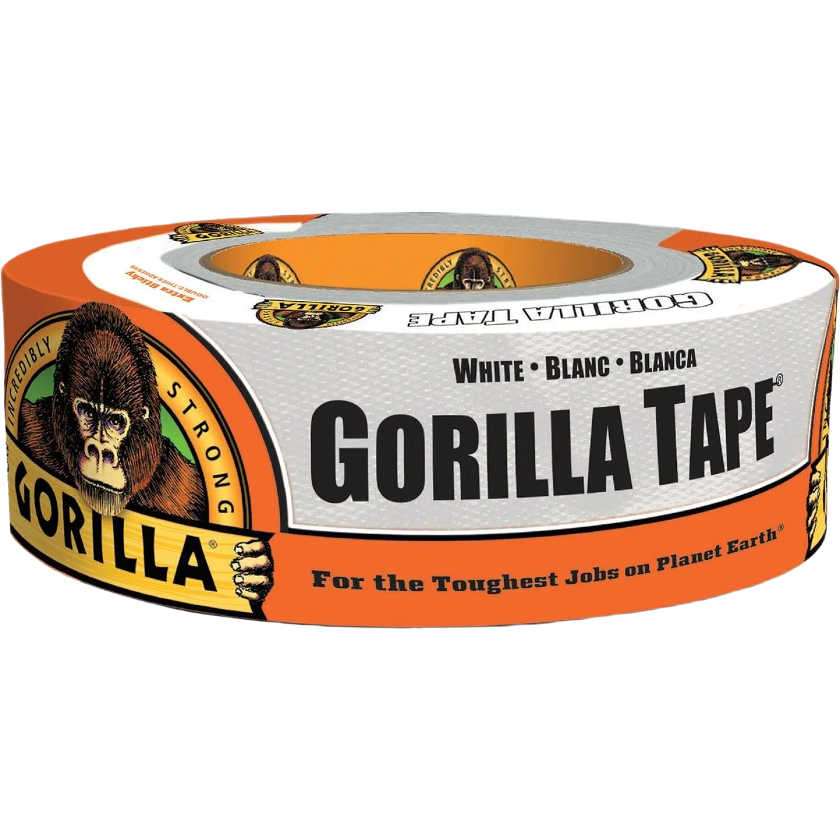 Classic Gorilla To Go White Heavy-Duty Duct Tape 1.88 in. x 10 yd. Soft