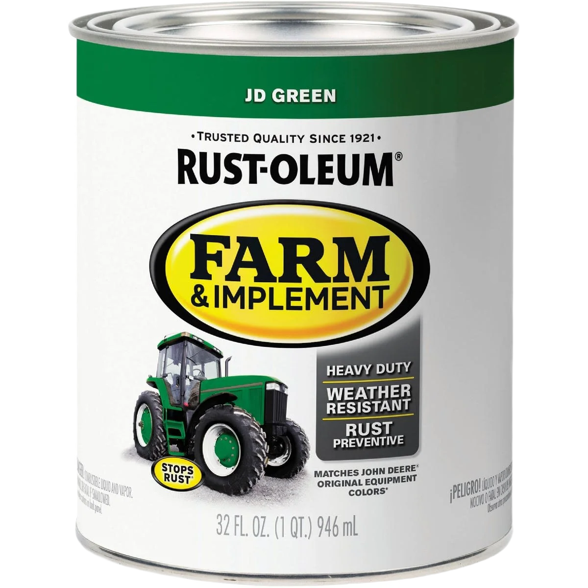 Carefully Designed Rust-Oleum Farm Equipment John Deere Green Gloss Enamel Paint 1 Quart Lightweight