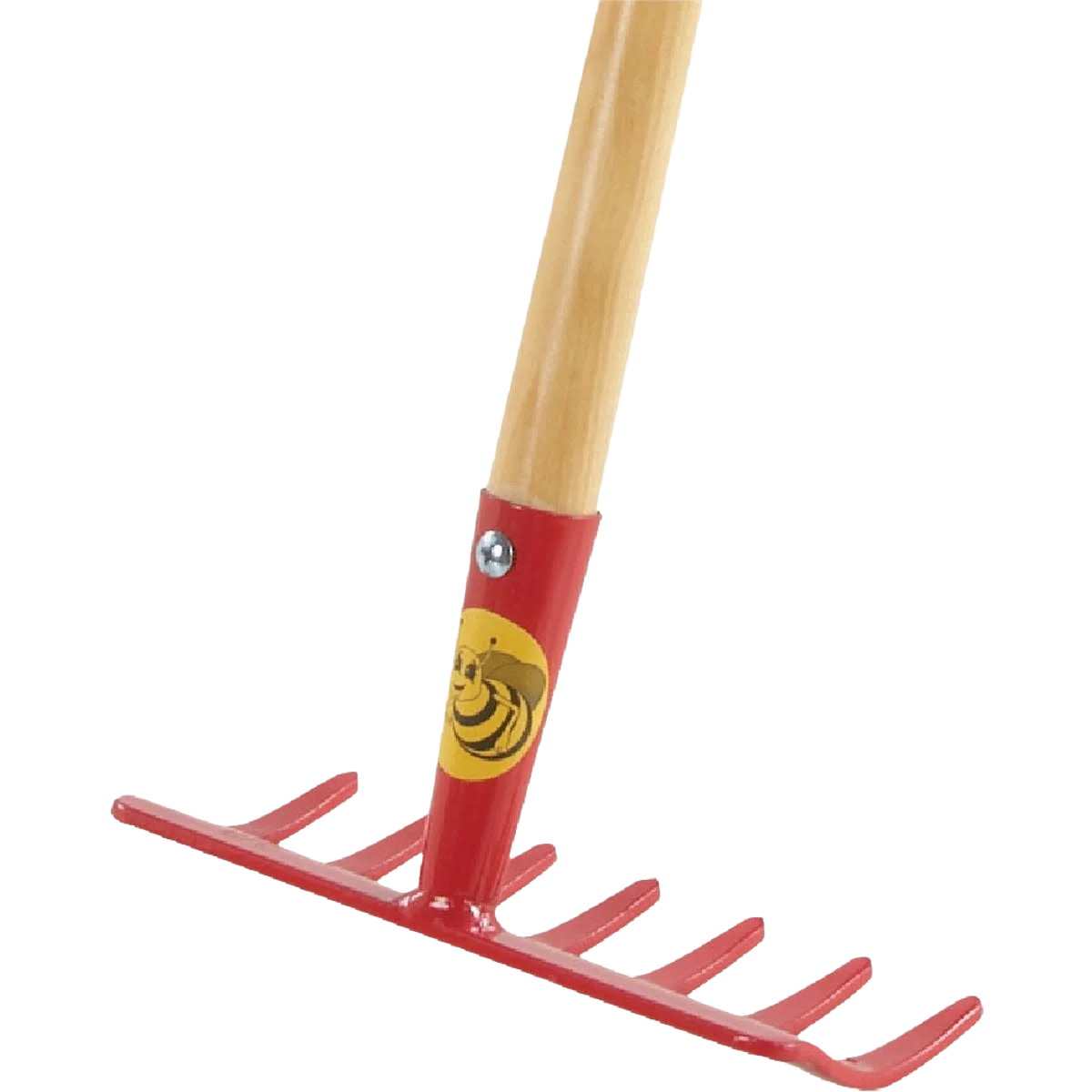 Safe Buddy B Kid’s Red Steel Level Garden Rake 32 in. World-Class