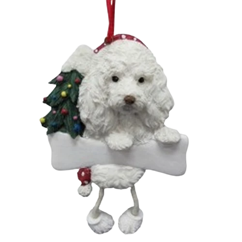 User-Friendly E S Pets Personalized Maltipoo Dangling Legs Ornament Minimalist