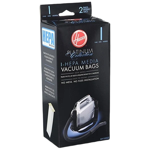 Clean Hoover Platinum I-HEPA Canister Vacuum Bag 2-Pack Contemporary
