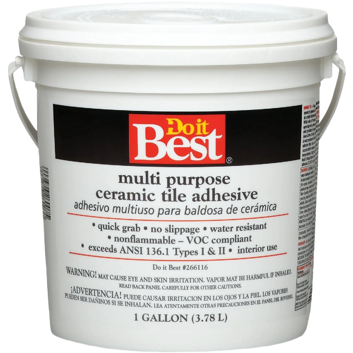 Selected Do it Off-White Multi Purpose Ceramic Tile Adhesive 1 Gallon Specialty