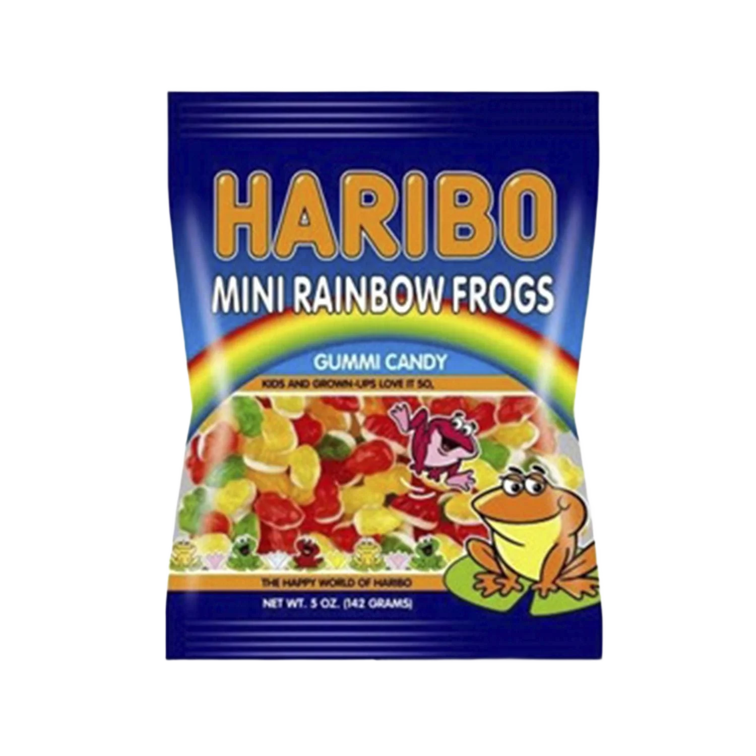 Advanced Haribo Gummy Mini Rainbow Frogs 5 oz. Original