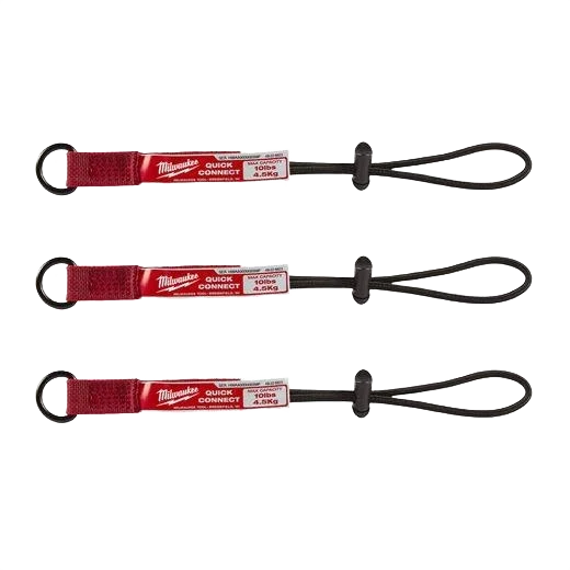 Quality Milwaukee 10-lb Capacity Quick-Connect Tool Lanyard Accessory 3-Pack Consistent
