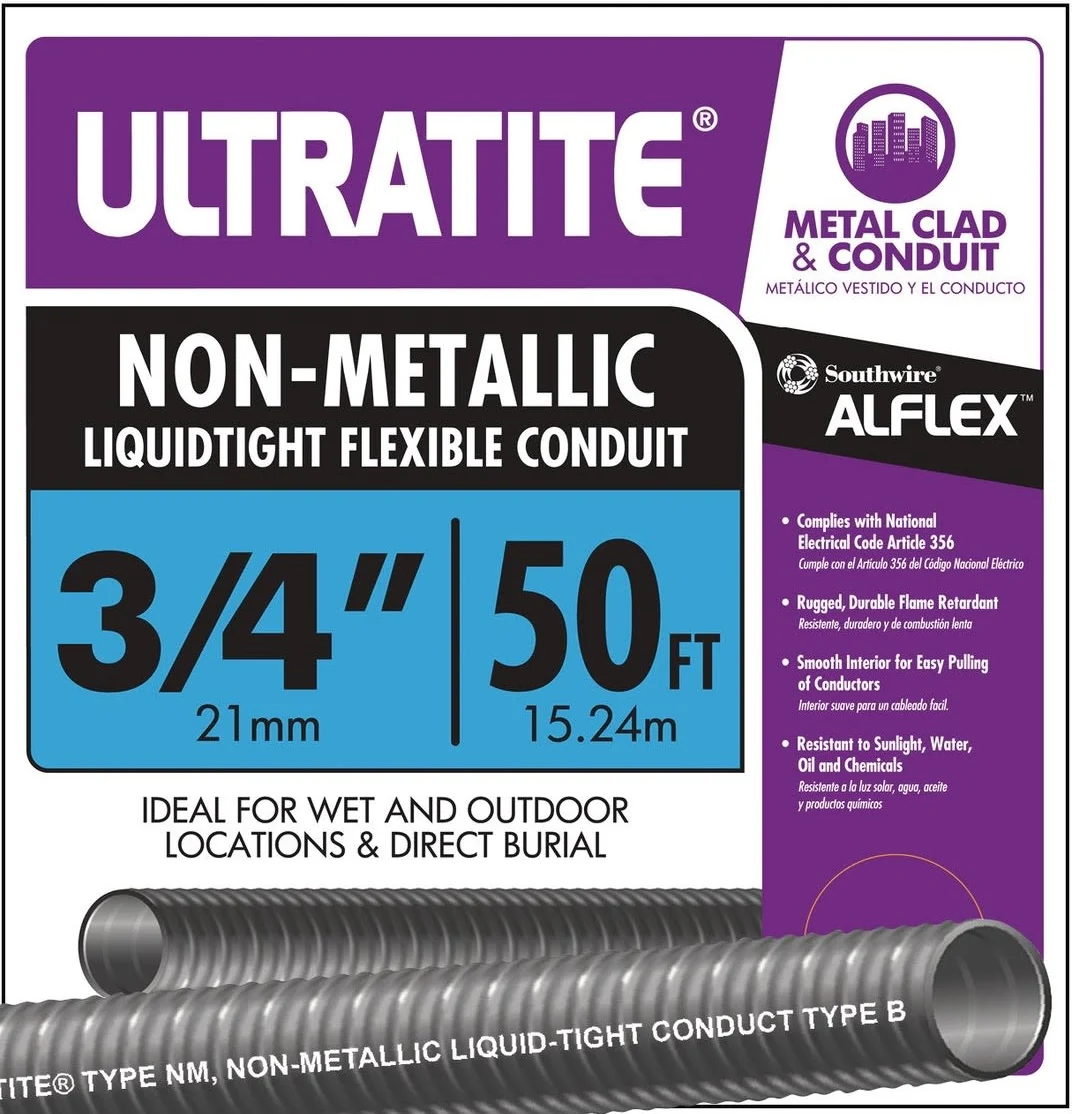 Southwire 3 4 x 50′ Flexible Nonmetallic Conduit High-End