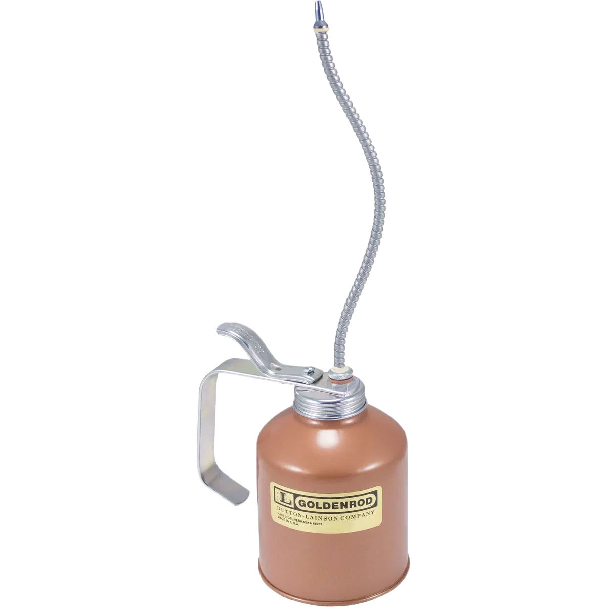 Classic Goldenrod 16 Oz. Industrial Pump Oiler with 8 In. Flexible Spout Practical