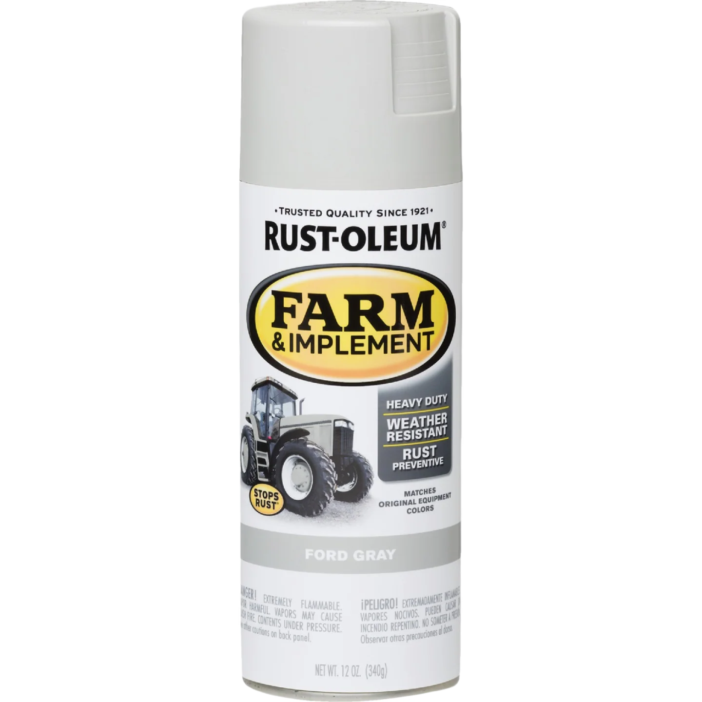 Fine Rust-Oleum Farm Implement Ford Gray Spray Paint 12 oz. Durable
