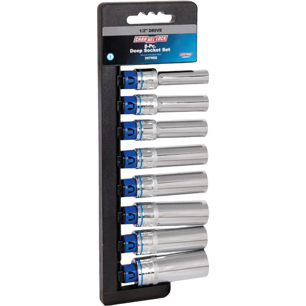 Prestigious Channellock 1 2 in. Drive 6-Point Deep Metric Socket Set 8-Piece Dependable