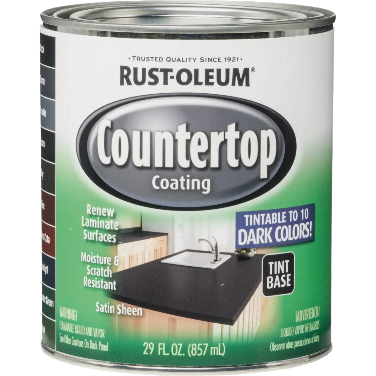 Minimalist Rust-Oleum Specialty Countertop Dark Colors Tint Base 1 Quart Official