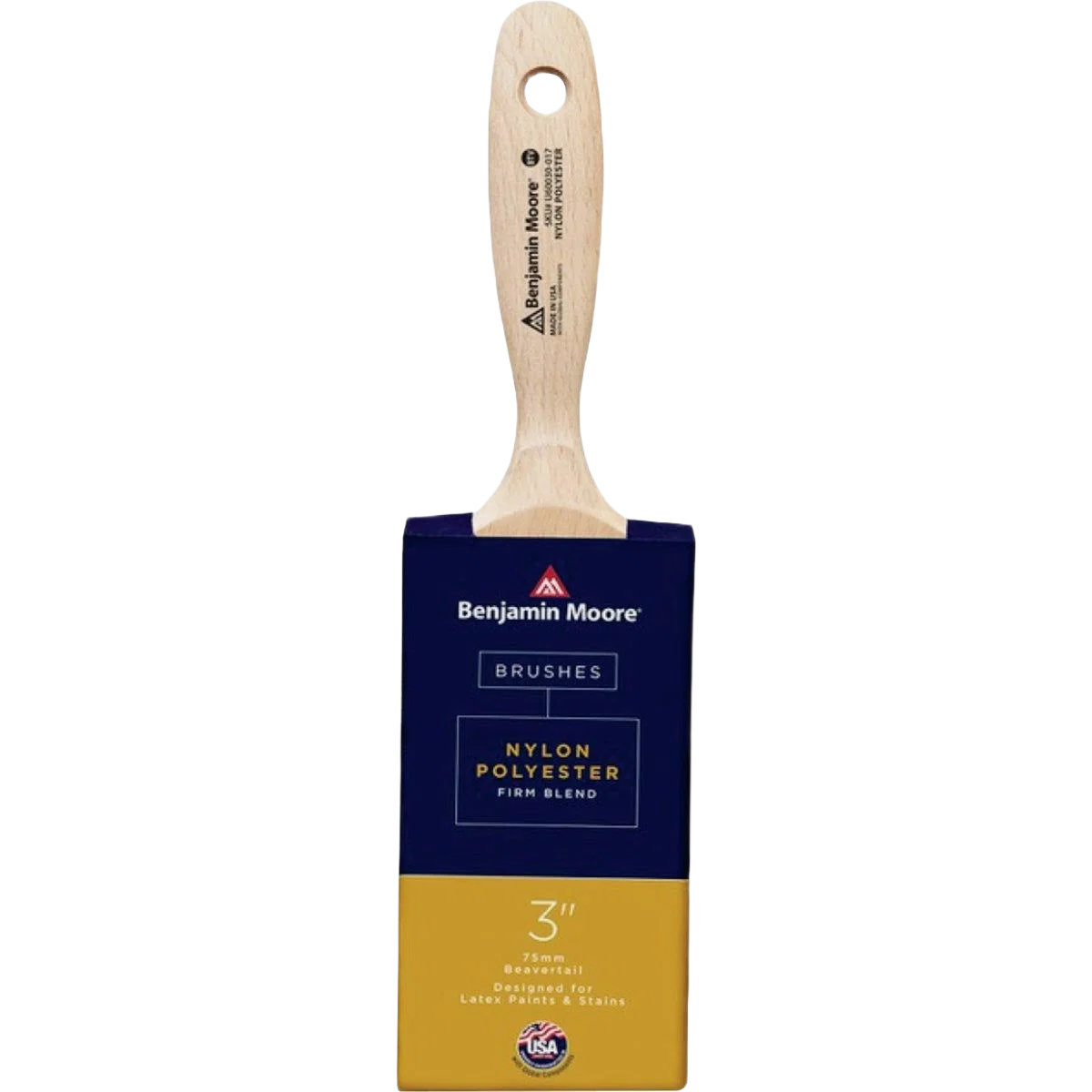 Long-Lasting Benjamin Moore 3 Beavertail Brush Natural