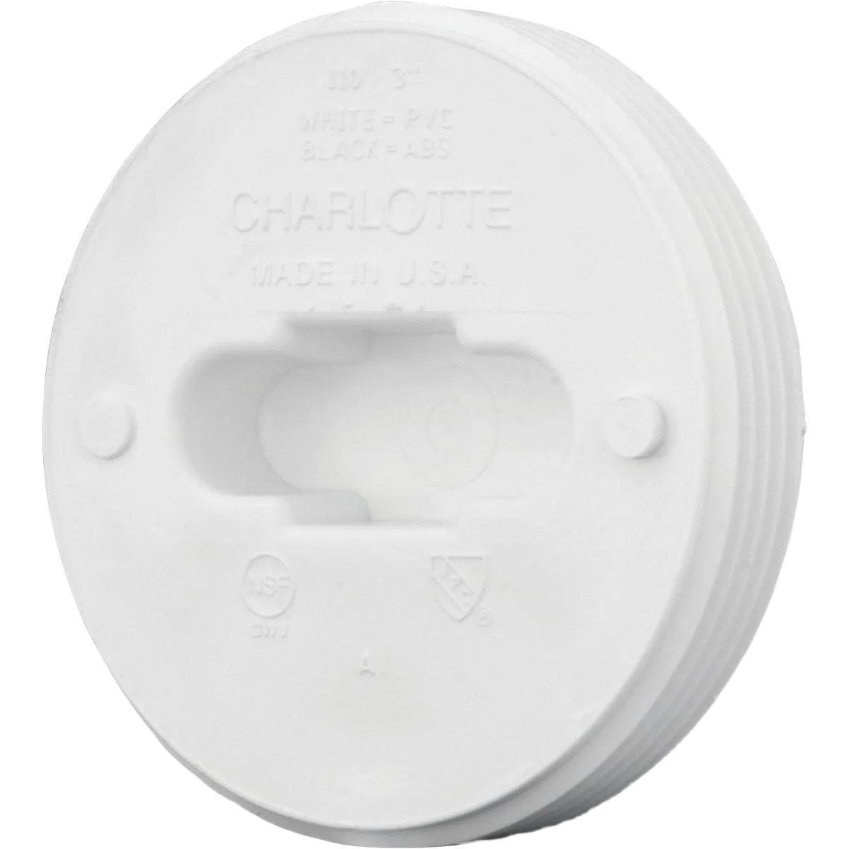 Consistent Charlotte Pipe 3 In. Schedule 40 DWV Toe-Saver Floor Plug Smooth