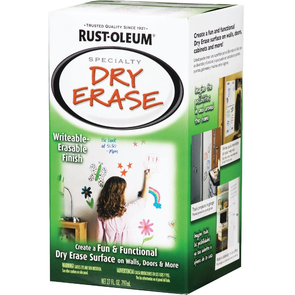 Verified Rust-Oleum Specialty Dry Erase Paint Kit Fine
