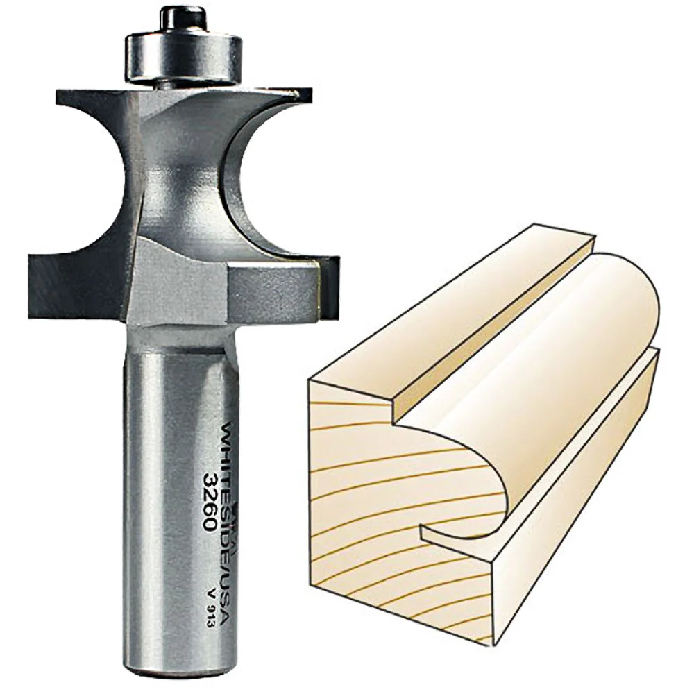 Environmentally Friendly Whiteside Edge Beading Bit 1 2 in. SH x 5 8 in. BD Long-Lasting