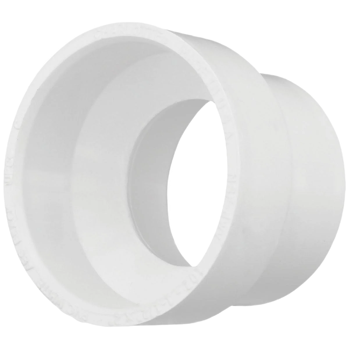 Fine Charlotte Pipe Schedule 40 DWV Reducing PVC Coupling 2 In. Hub x 1-1 2 In. Hub Green