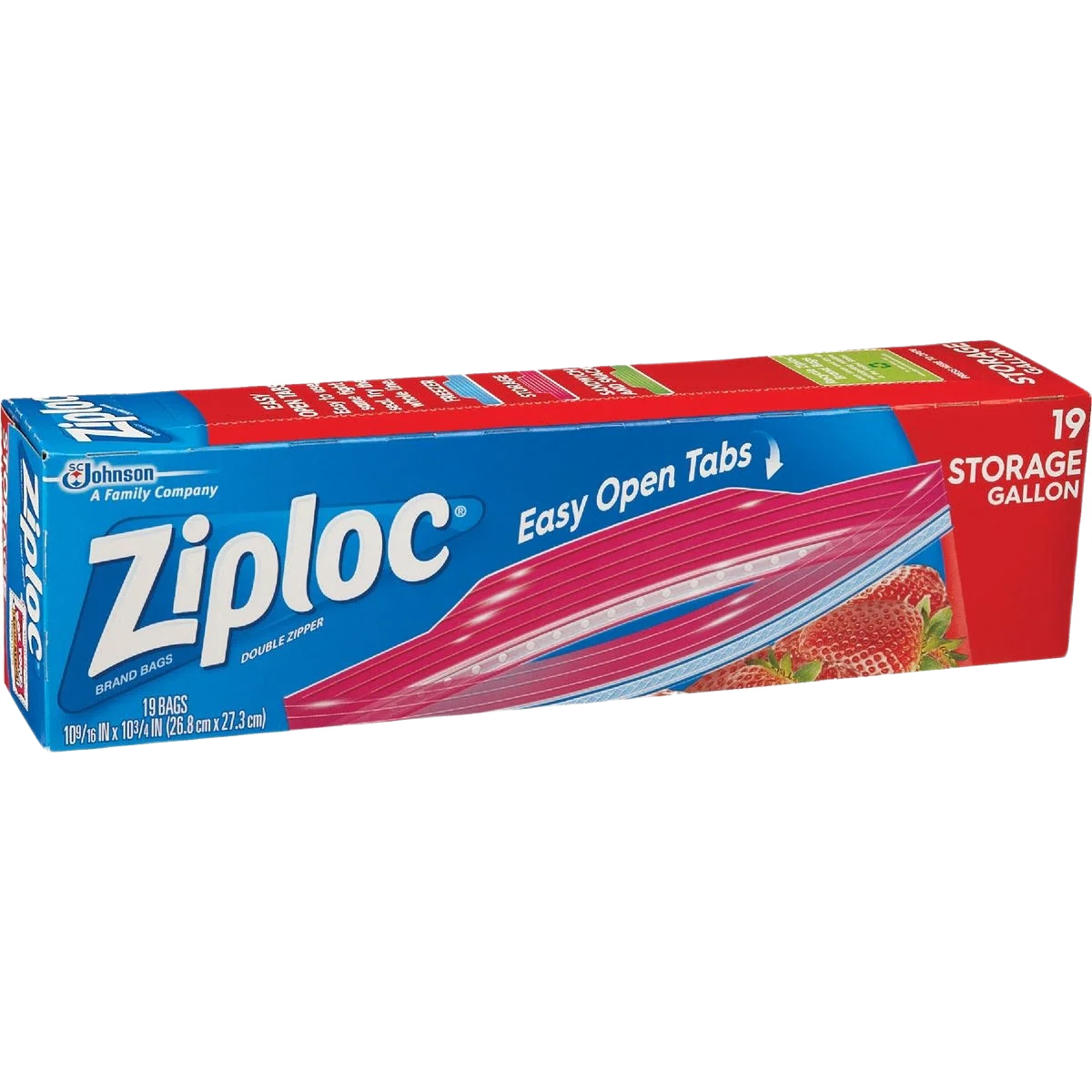 Next-Generation Ziploc 1 Gallon Food Storage Bags 19-Pack Lightweight
