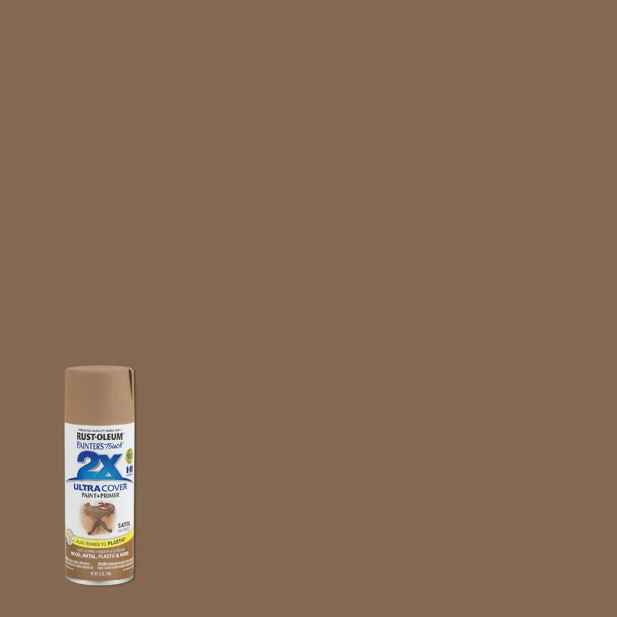Secure Rust-Oleum Painters’ Touch 2X Nutmeg Satin Spray Paint Primer 12 oz. Unique
