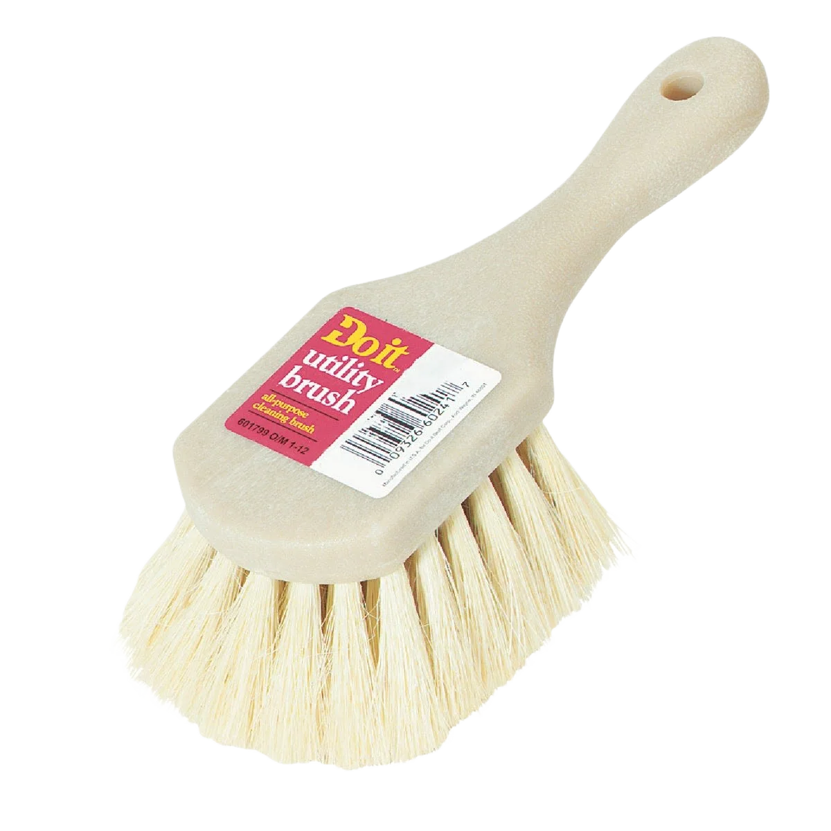 Flexible Do it White Tampico Bristle Fiber Poly Scrub Brush Relaxed